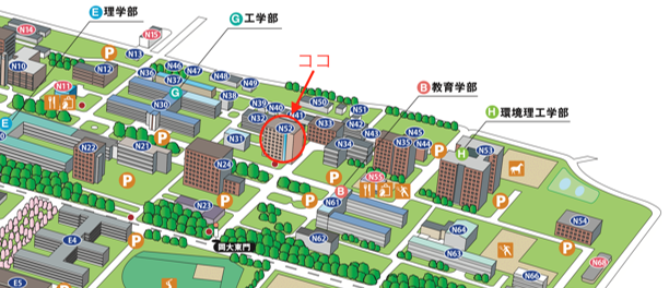 津島キャンパス地図